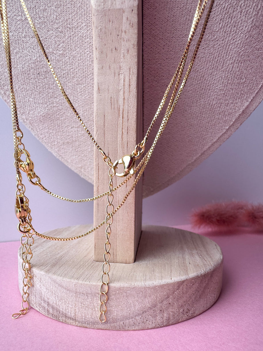 Pink & Blue Medium Kids Necklaces