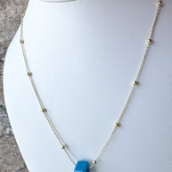 Blue Turkish Charm Necklace