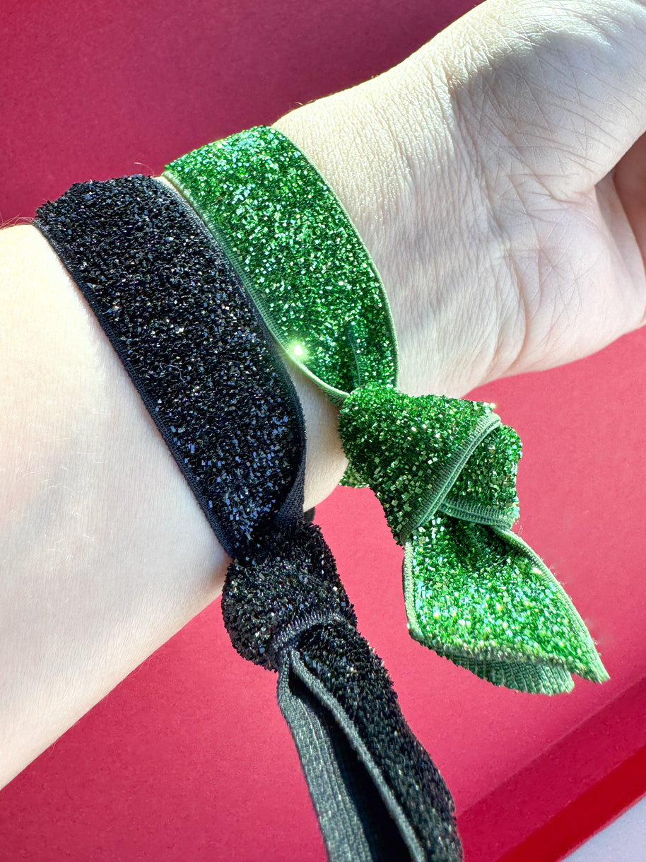 Brazaletes Elásticos Corazones Gold