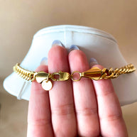 Golden Big Links Men Large Steel Necklace