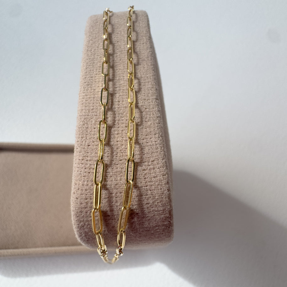 Paperclip 18K Gold Chain