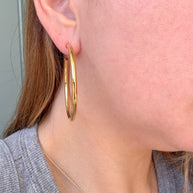 Aretes Acero Aros Grandes