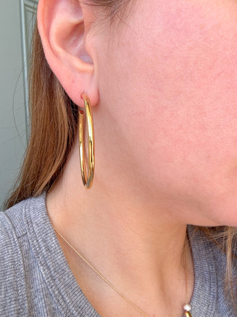 Aretes Acero Aros Grandes