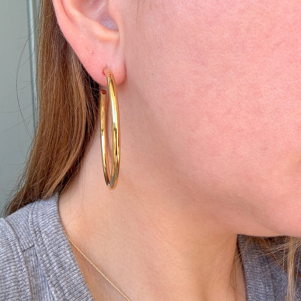 Aretes Acero Aros Grandes