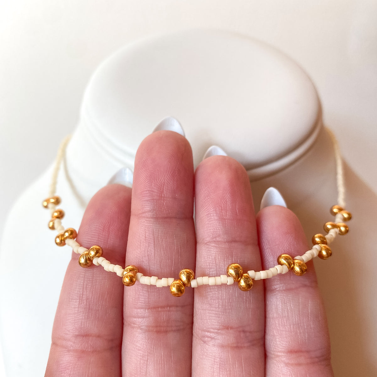 Golden Drop Styles Miyuki Choker Necklace