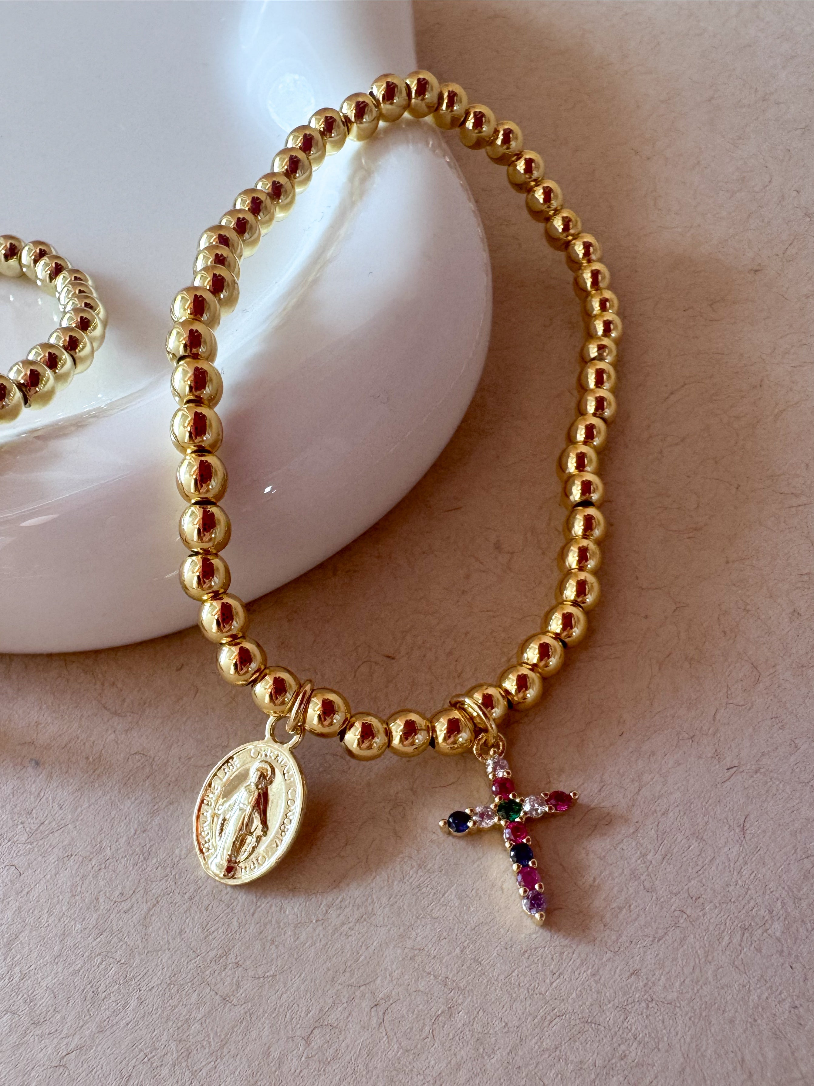 Religious Style Virgin Elastic Bracelet