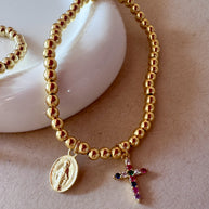Religious Style Virgin Elastic Bracelet