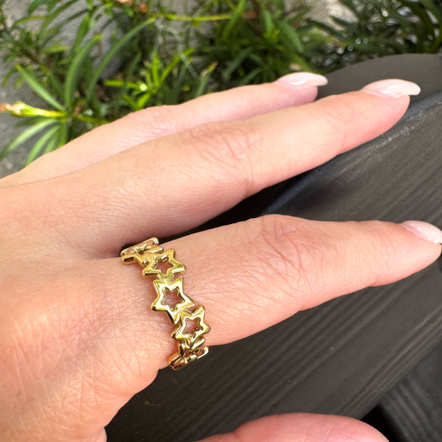 Stainless Steel Ring Star Shape