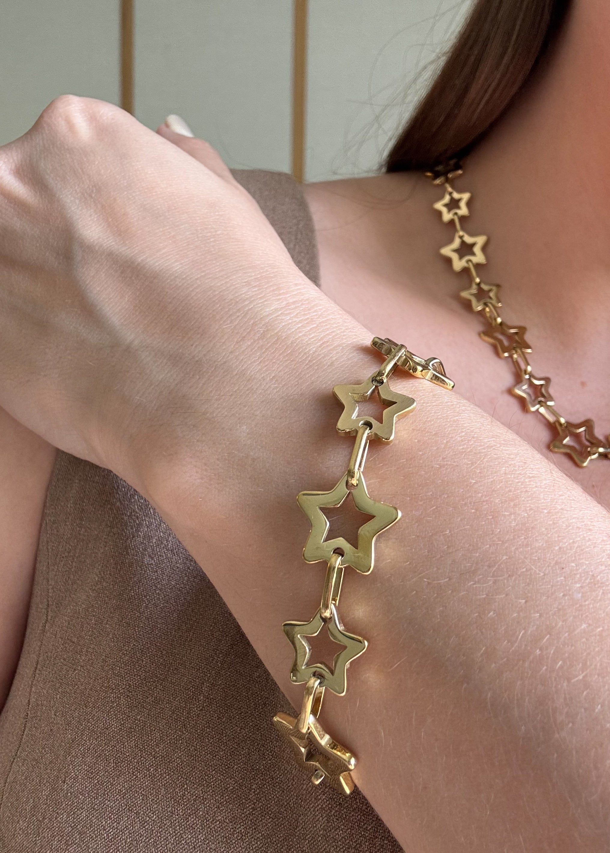 Golden Stars ⭐️ Necklace & Bracelet