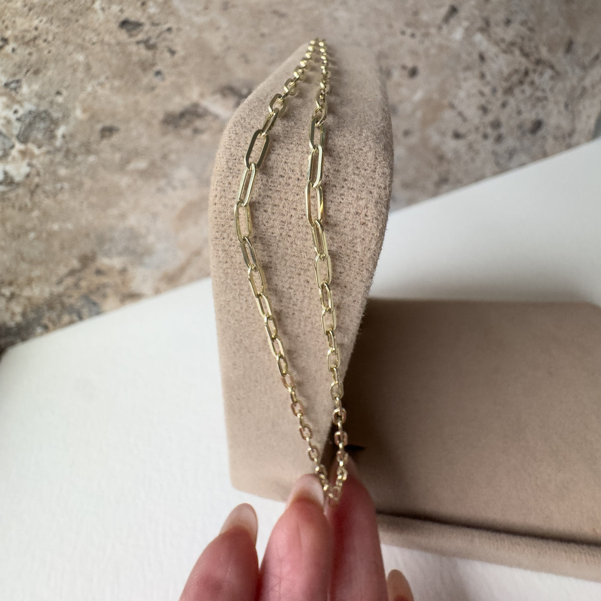Paper Click 14k Solid Gold Bracelet