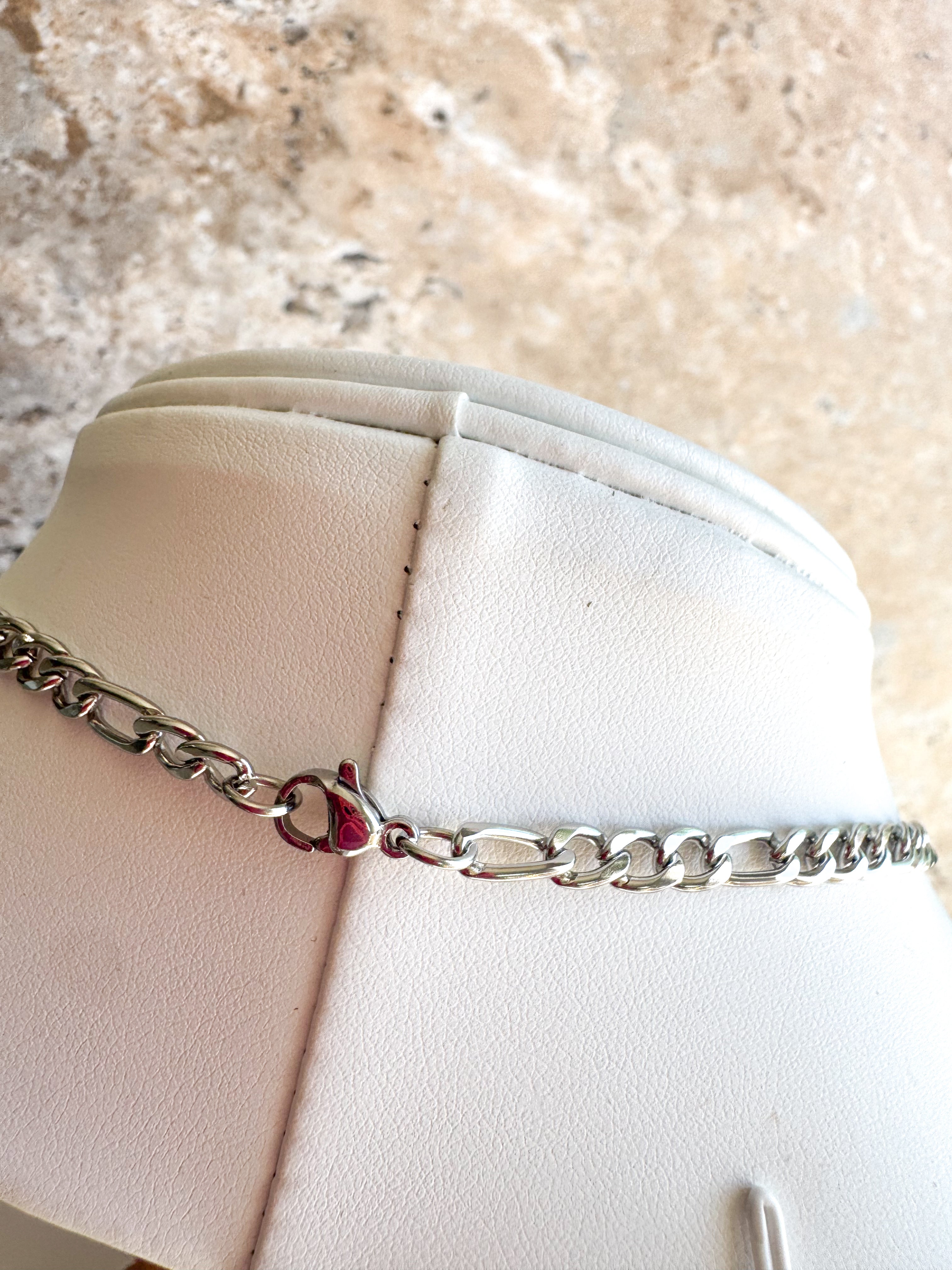 Silver Links Plain Steel Chain