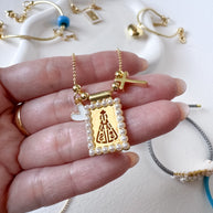Virgin of the Valley Pearls Scapular Necklace