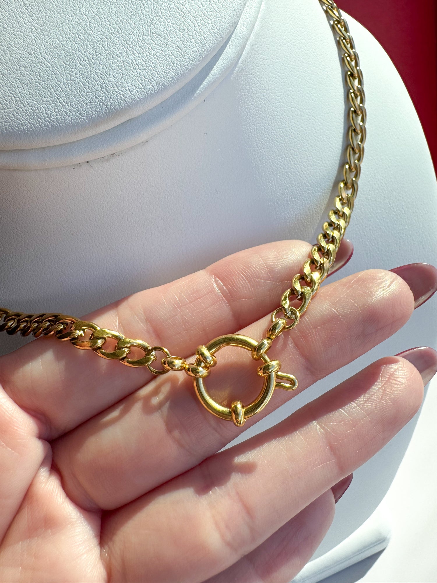 Cadena Corta Eslabones Acero