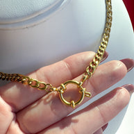 Cadena Corta Eslabones Acero