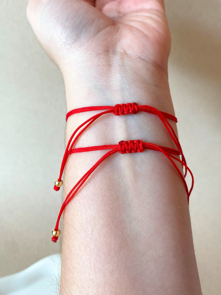 Red Thread Protection Multi Charms Adustable Bracelets
