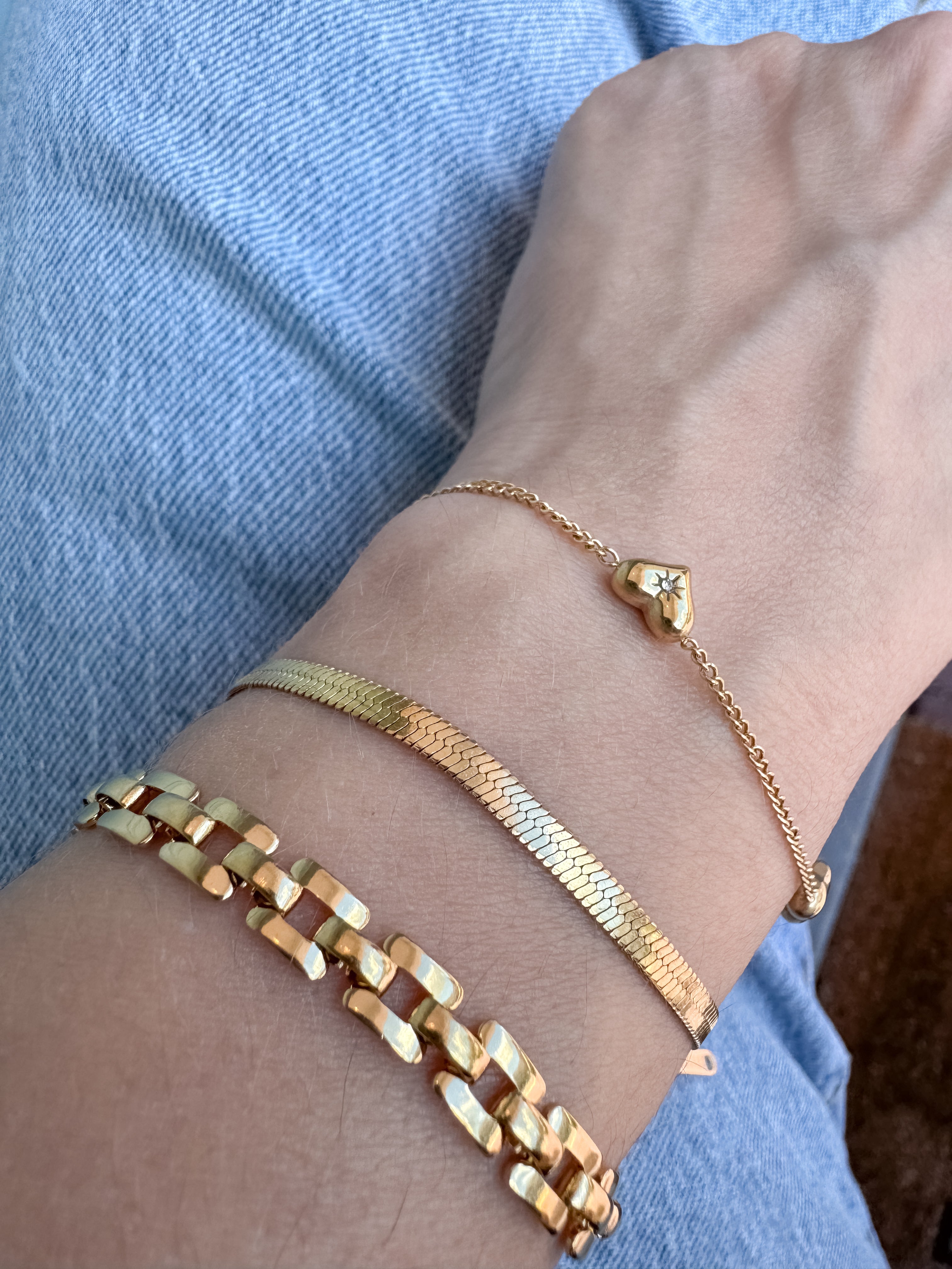 Variety of Steel Thin Bracelets