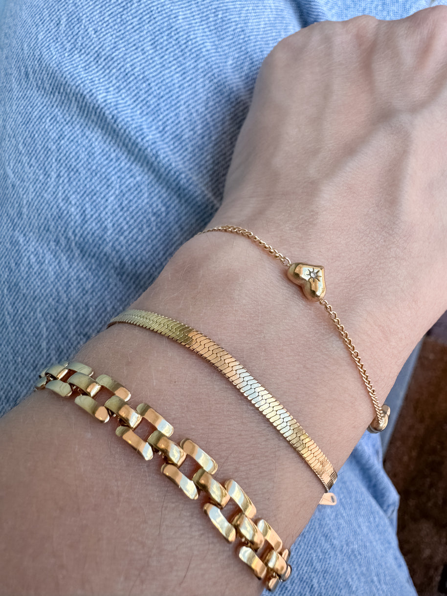 Variety of Steel Thin Bracelets