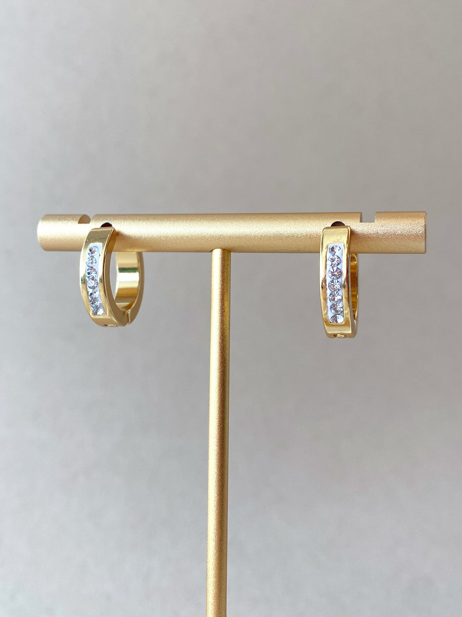 Little Crystal Steel Hoops