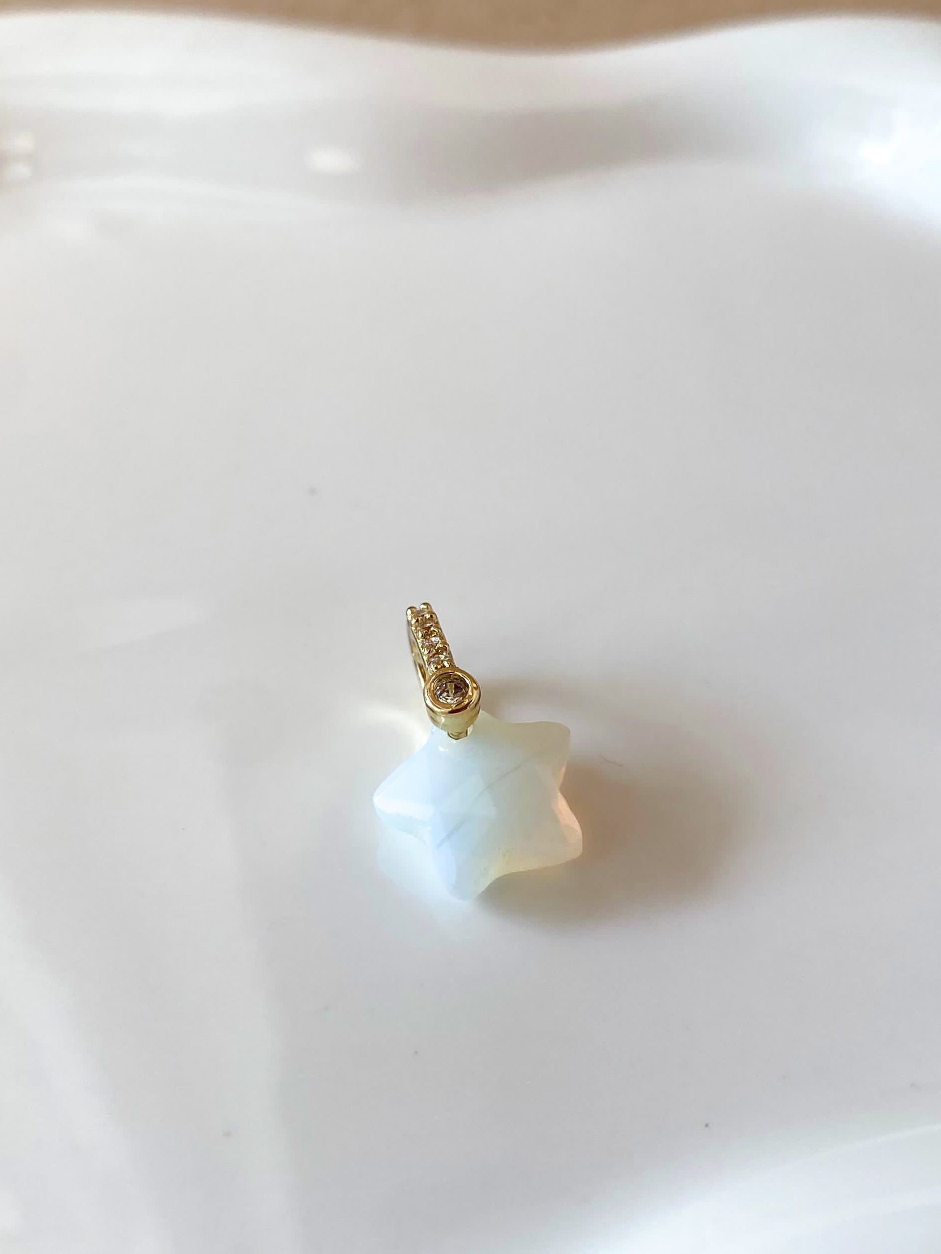 Variety of Stones Stars Shape Charms