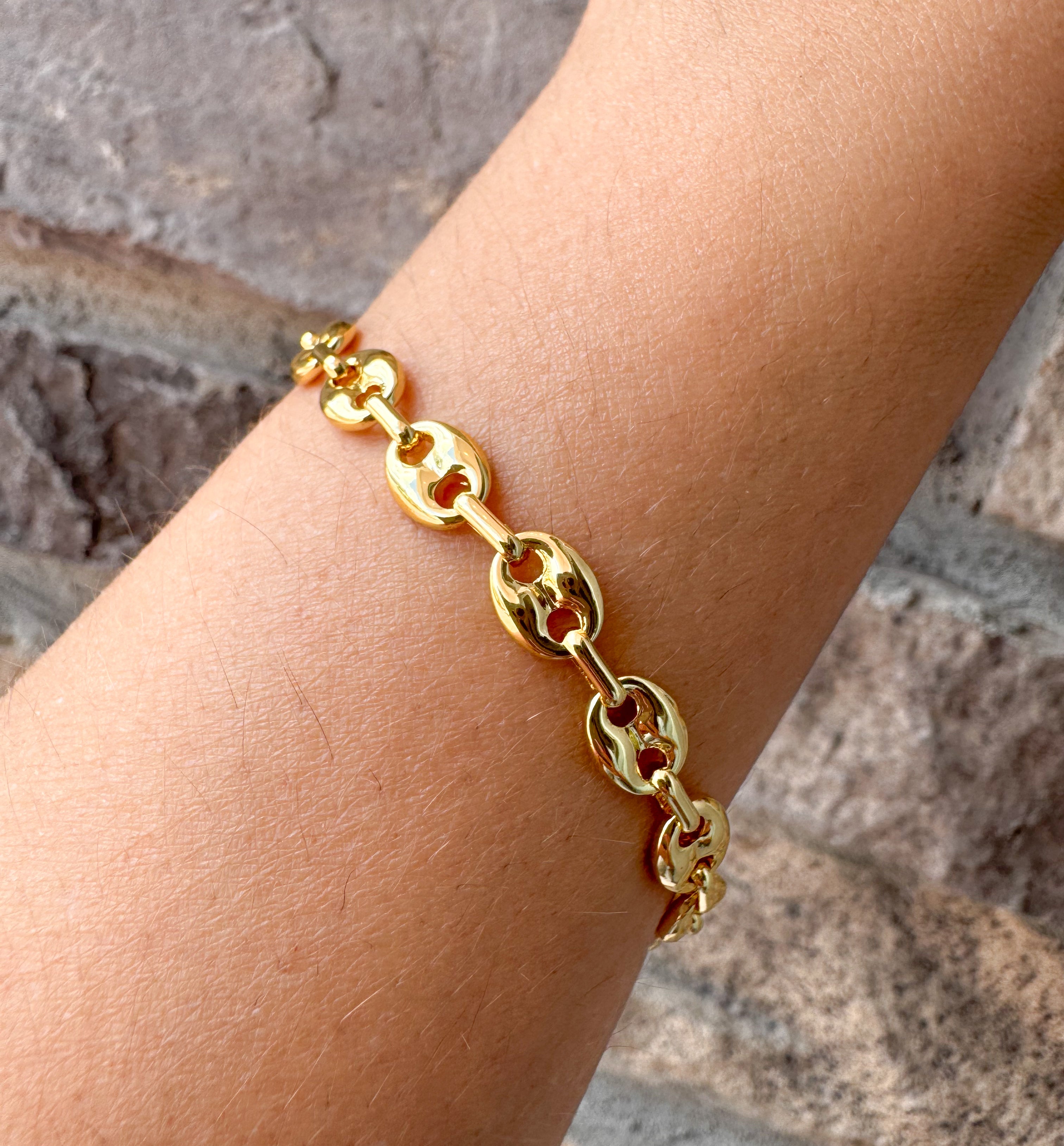 Medium Coffee Grain Bracelet