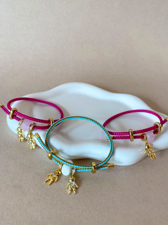 Kids and Turkish Stone Colorful Adjustable Bracelets