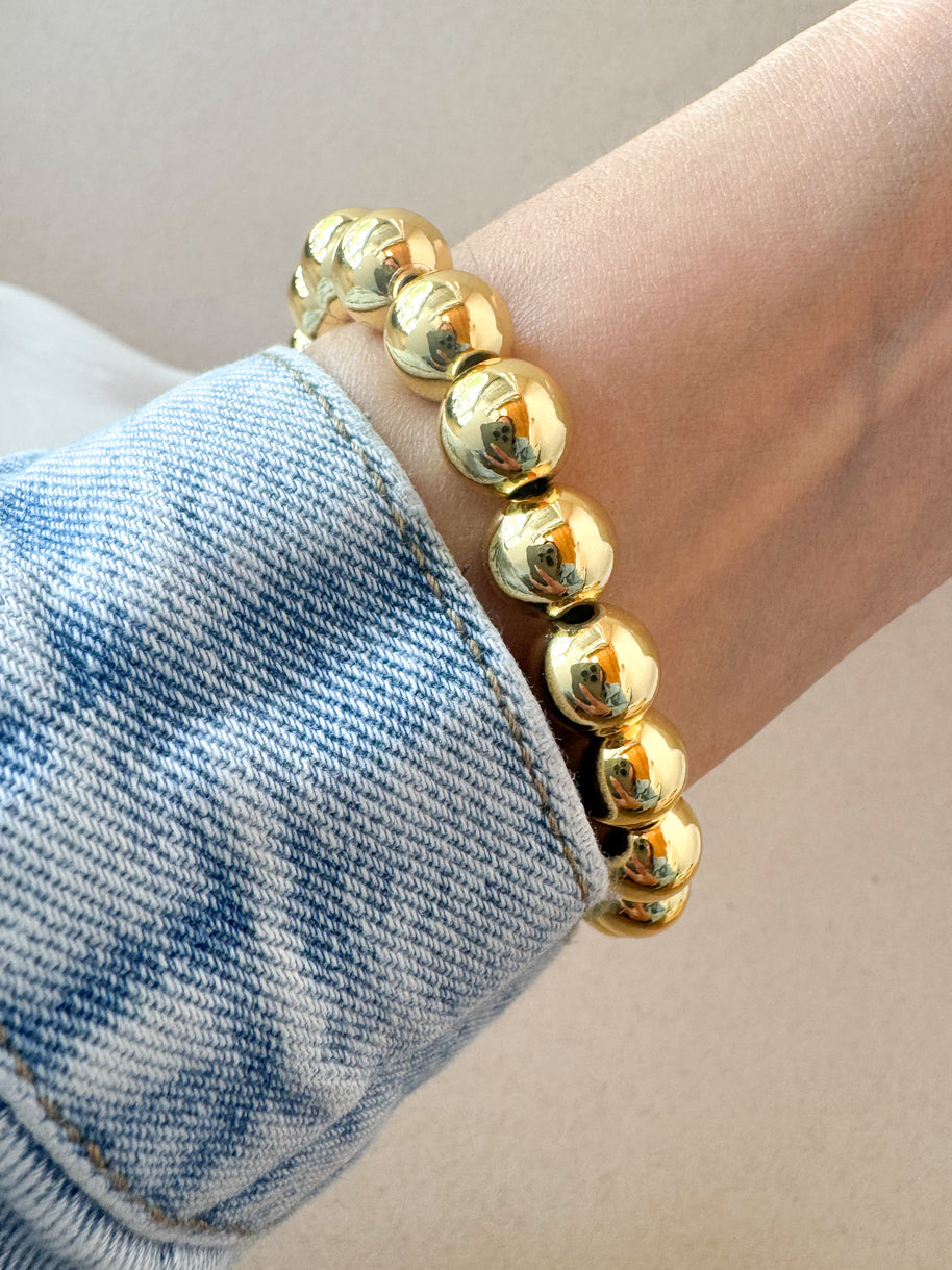 Big 10 mm Balls Elastic Bracelet