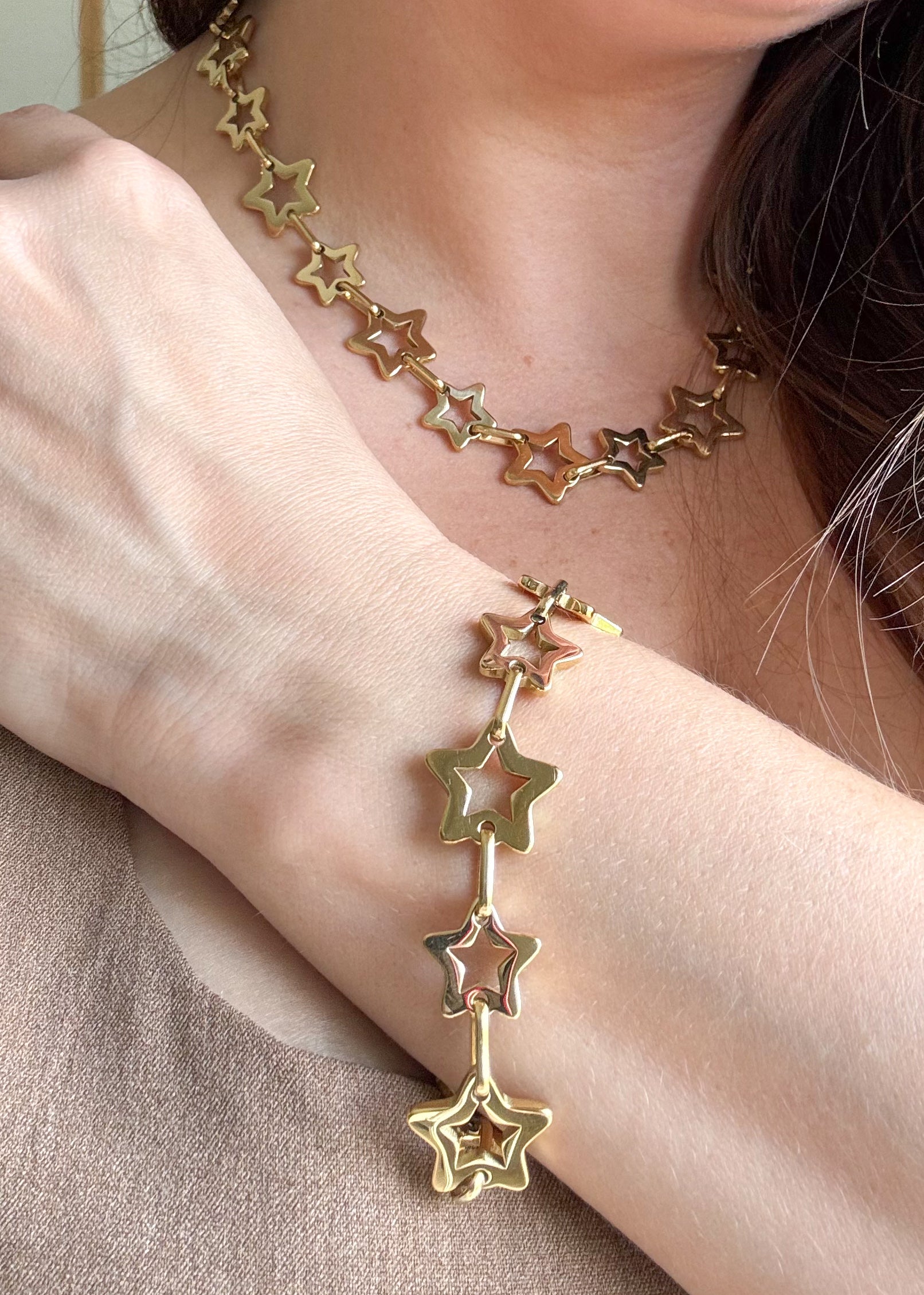 Golden Stars ⭐️ Necklace & Bracelet