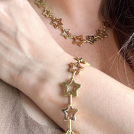 Golden Stars ⭐️ Necklace & Bracelet