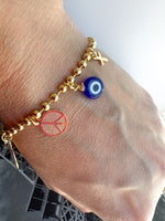 Load image into Gallery viewer, Multi charm protection bracelet

