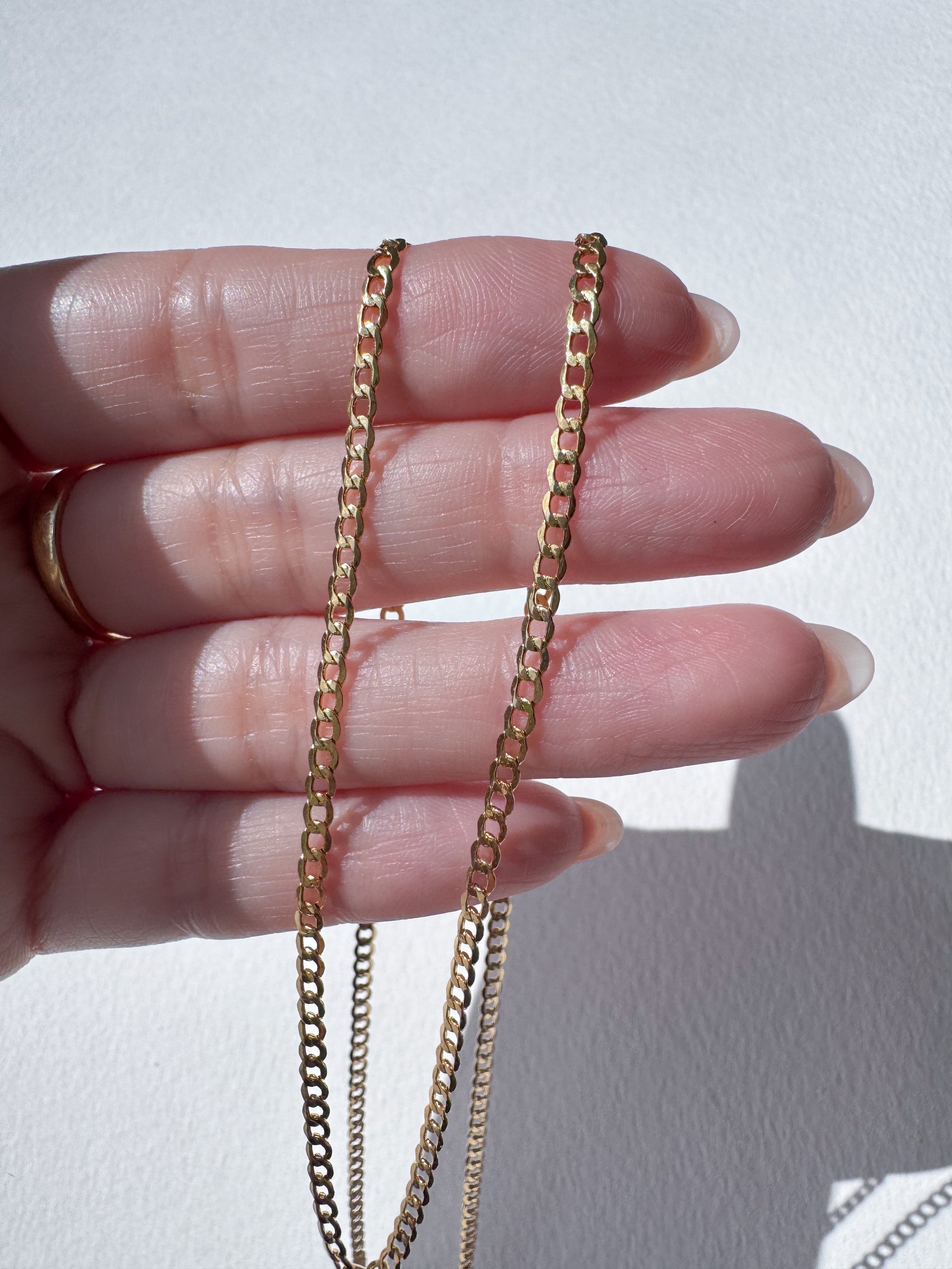 2 in 1 Chain 18k Solid Gold Necklace