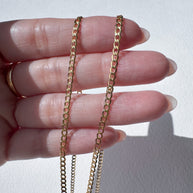 2 in 1 Chain 18k Solid Gold Necklace