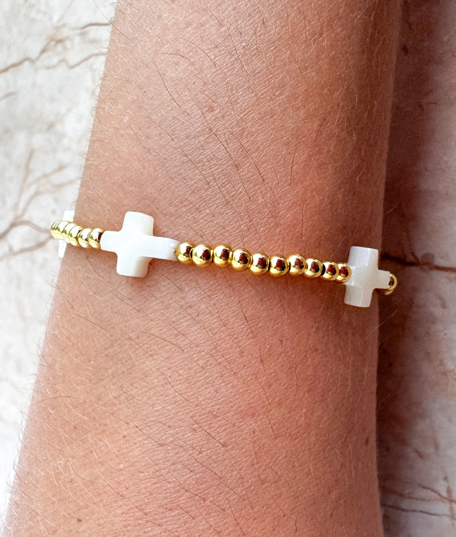 Pulsera Cruces Nacar