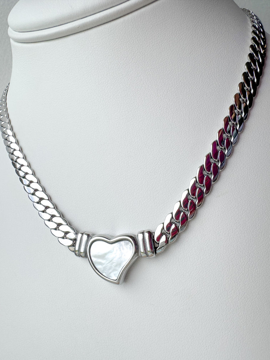 Silver Steel Style Necklace