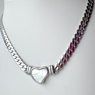 Silver Steel Style Necklace