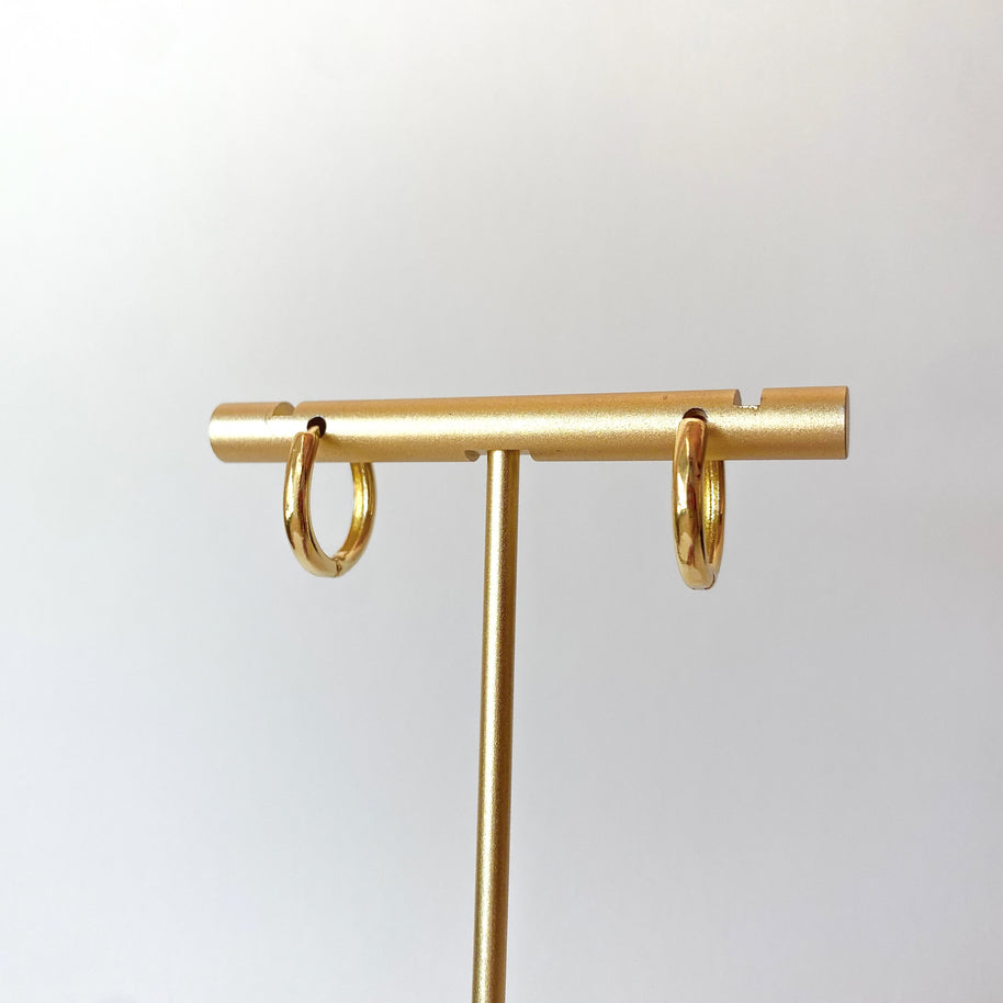 Little Golden Plain Hoops