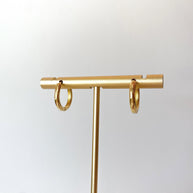 Little Golden Plain Hoops