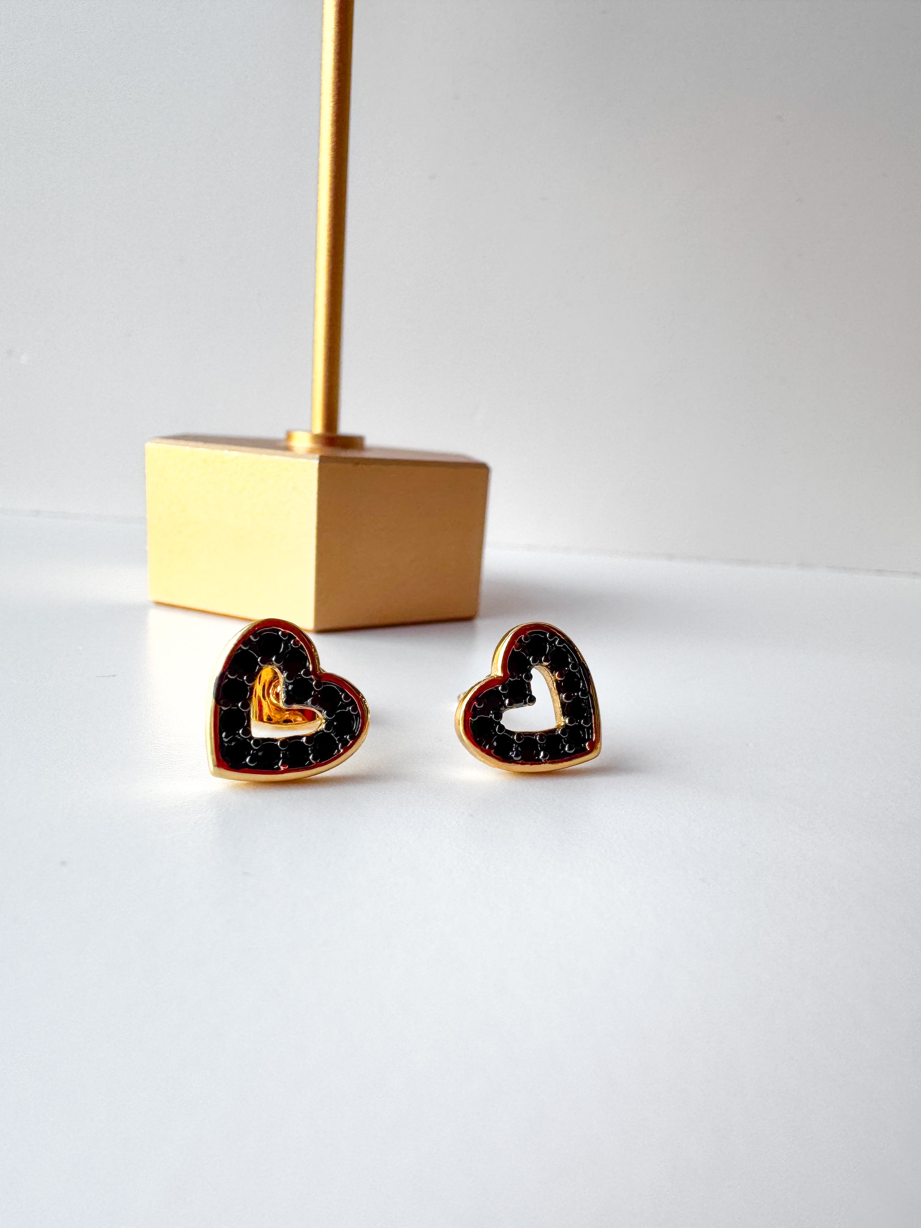 Aretes Corazon, Aretes Huesito de Perrito + Ear Cuff