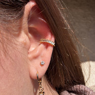 Shiny Little Zircons Ear Cuff