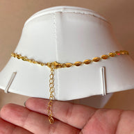 Little Flat Coffee Grain Necklace
