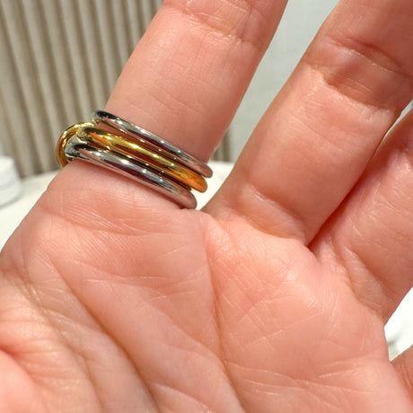 Zircon 3 Layers Ring