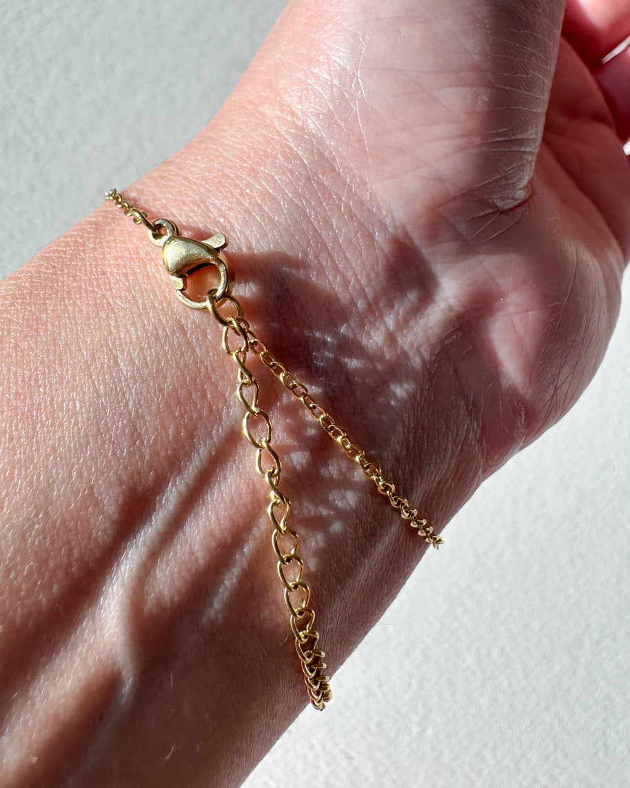 Golden Ring & Bracelet Hamsa Charm