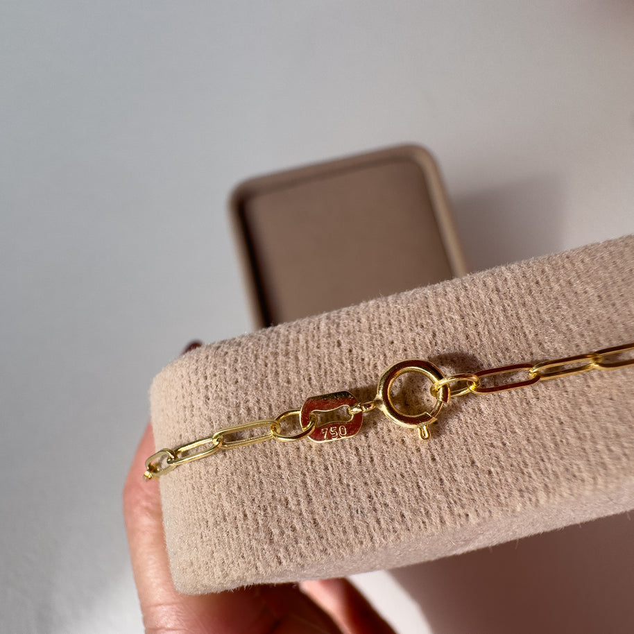 Paperclip 18K Gold Chain