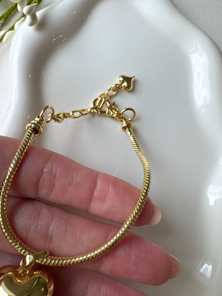 Golden Heart Style Bracelet
