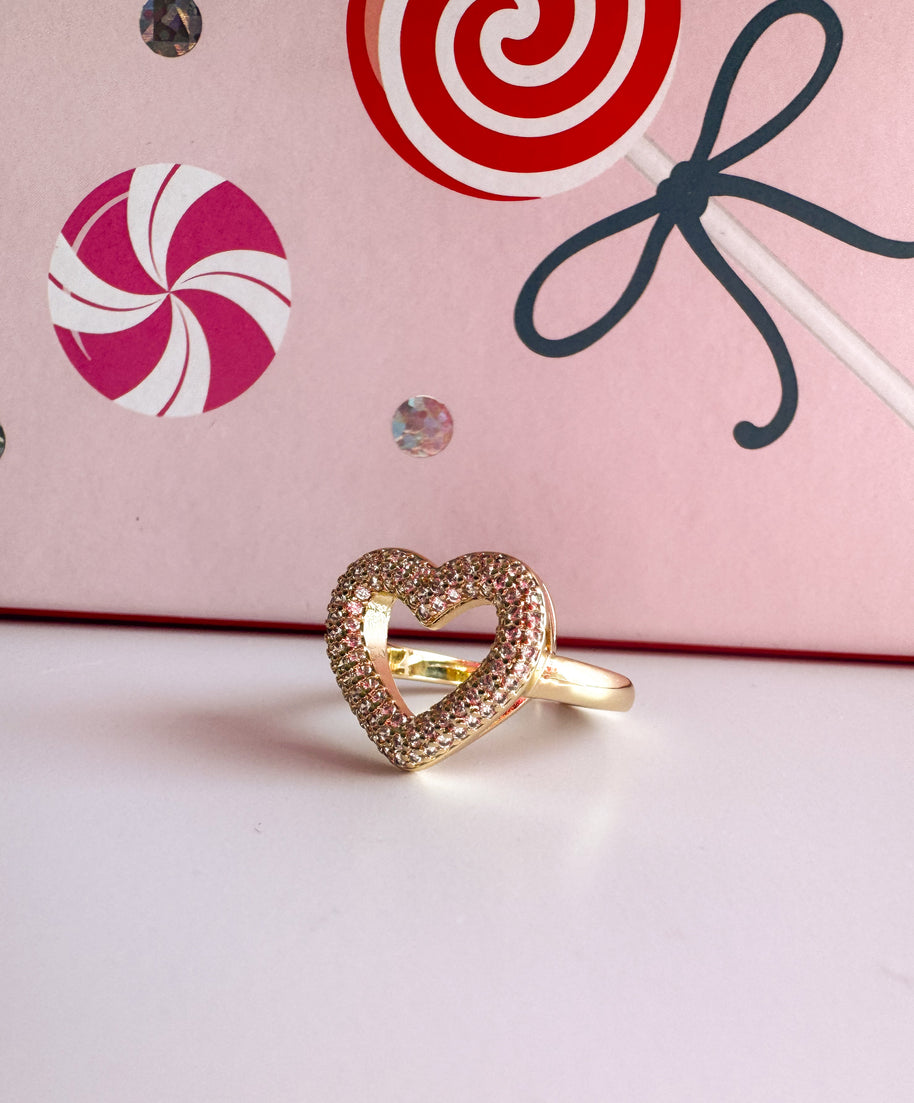 Big Heart Ring Zircons