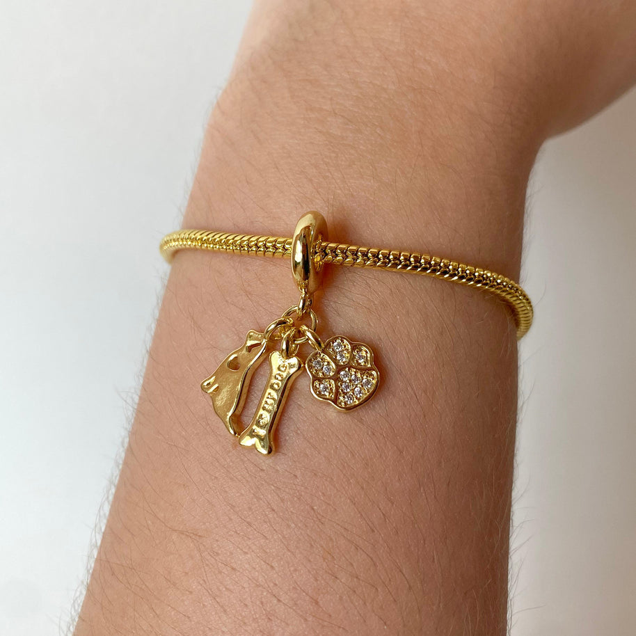 I love My Dog 3 Charms Bracelet