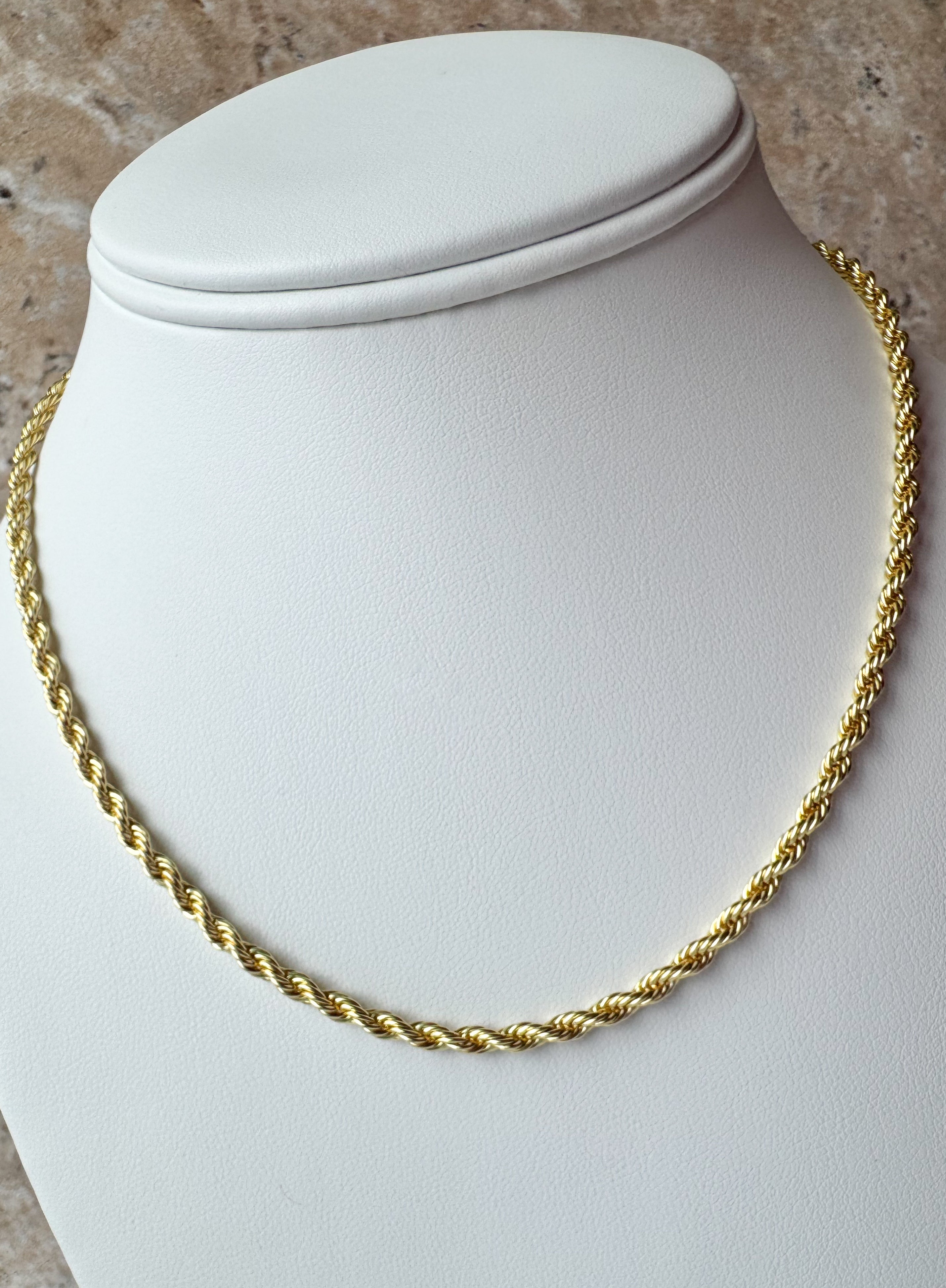 Thick Plain Golden Necklace