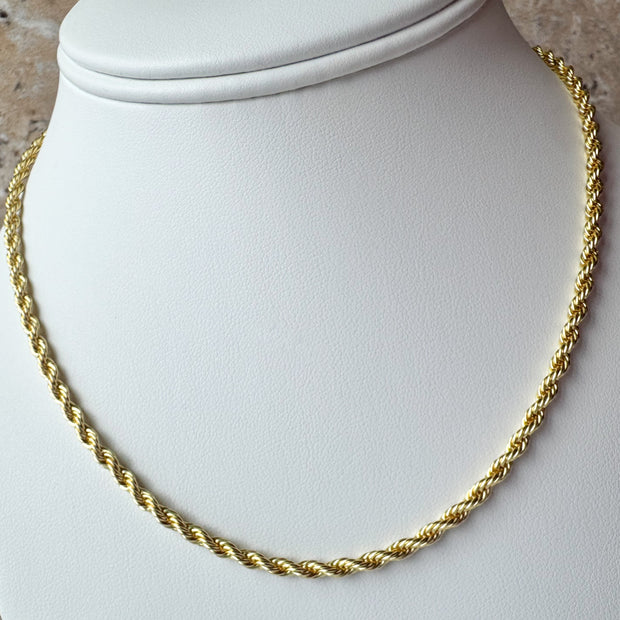 Thick Plain Golden Necklace