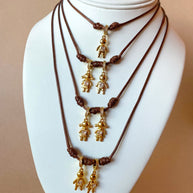 Kids Adjustable Leather Necklaces