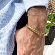 Basic Gold Men Bracelet
