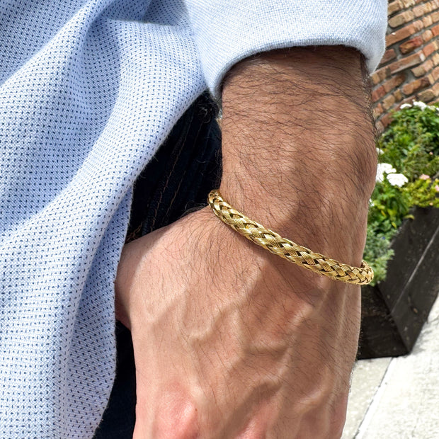 Basic Gold Men Bracelet